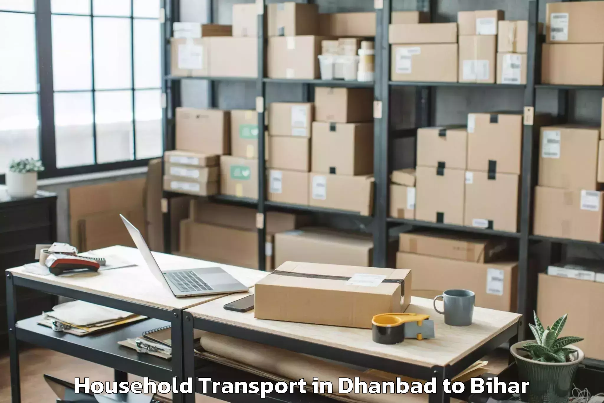 Easy Dhanbad to Pothia Household Transport Booking